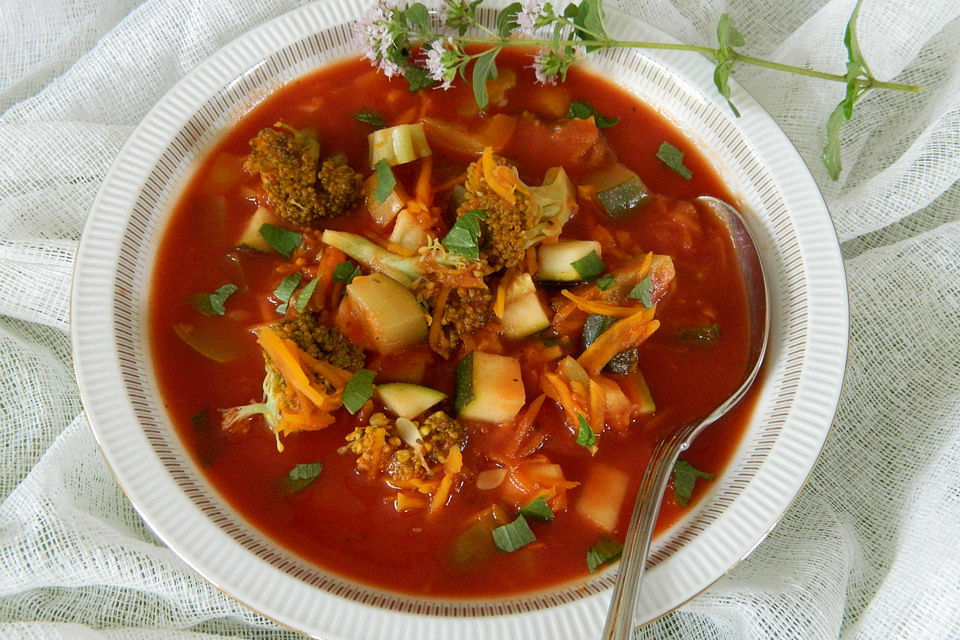 Italienischer Tomaten-Gemüseeintopf