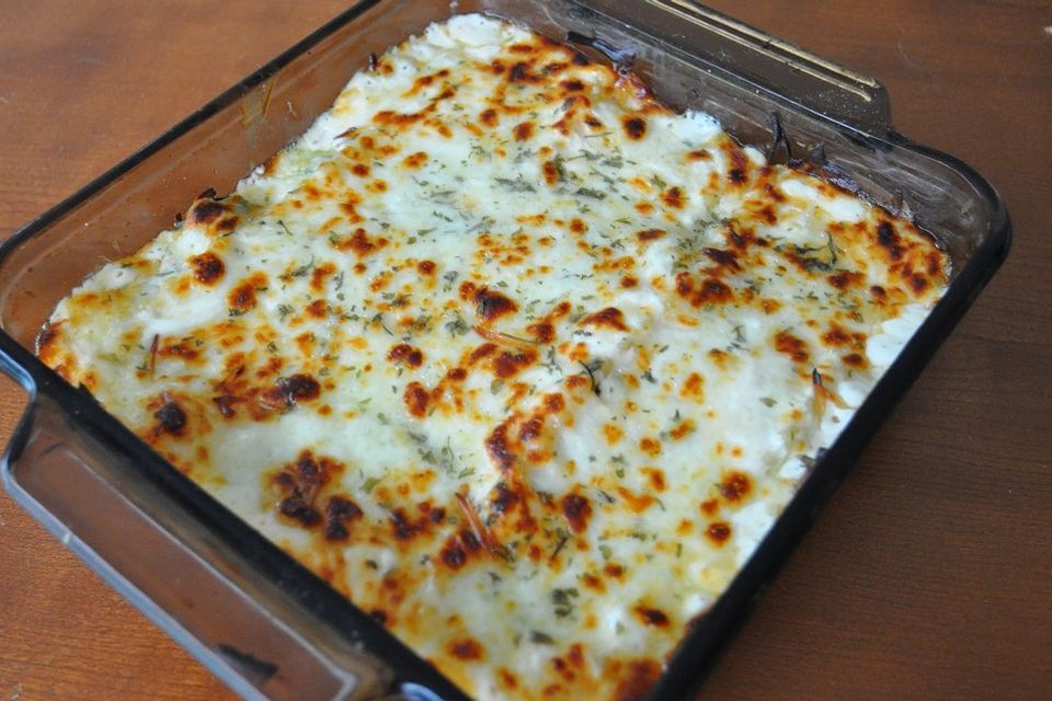 Hähnchen Alfredo Lasagne