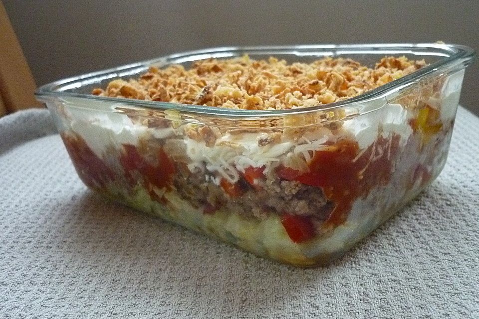 Mexikanischer Schichtsalat