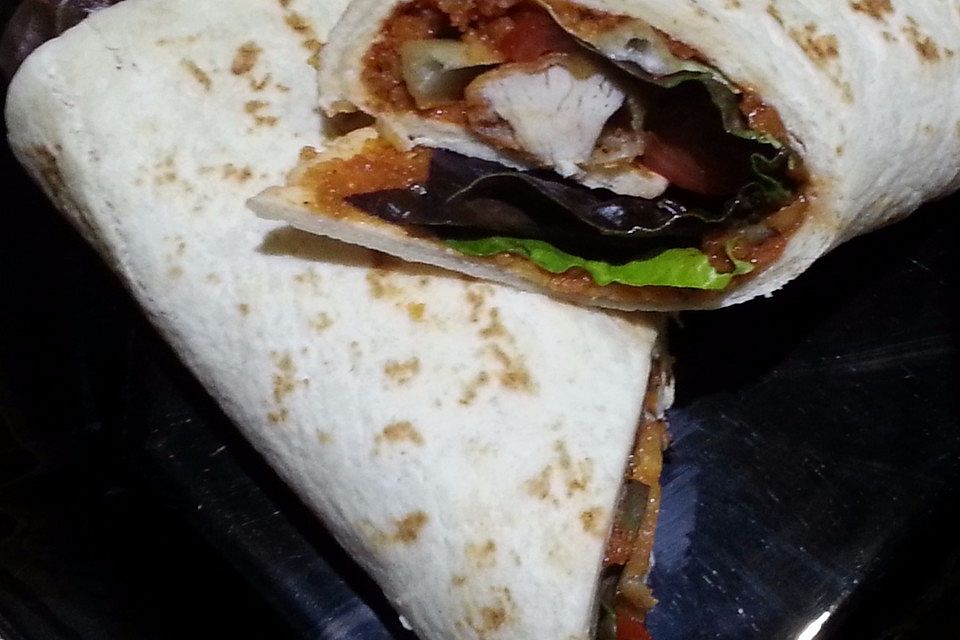 Wraps mit veganer Süßkartoffelpaste