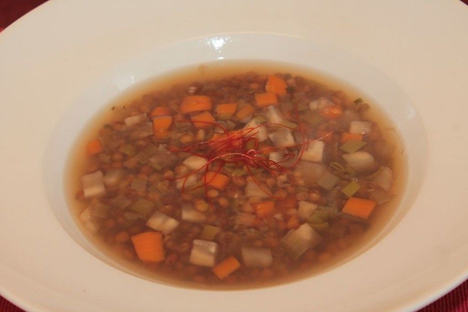 Linsen-Gemüse-Suppe