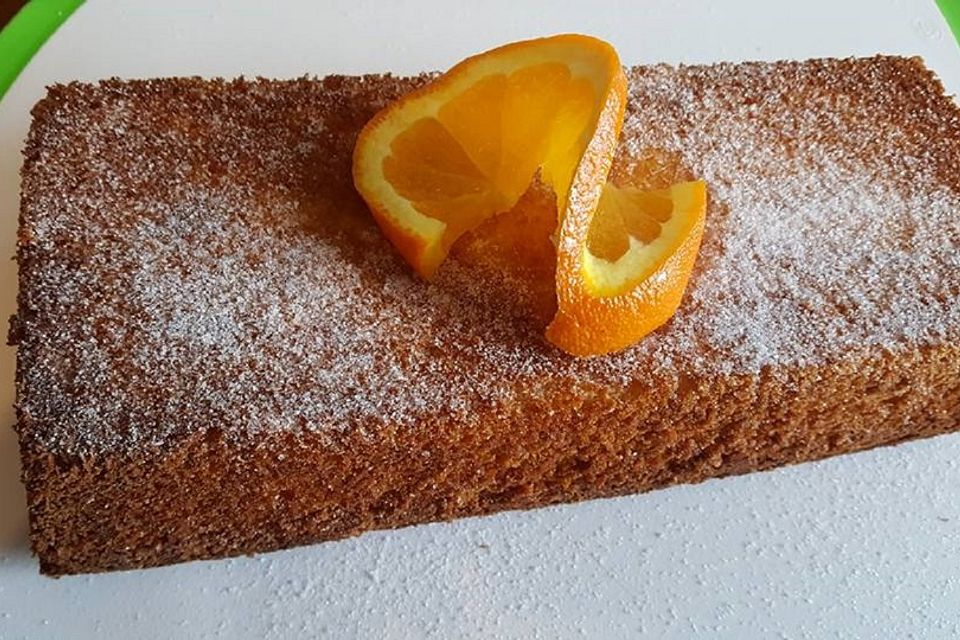 Sandkuchen mit Orange