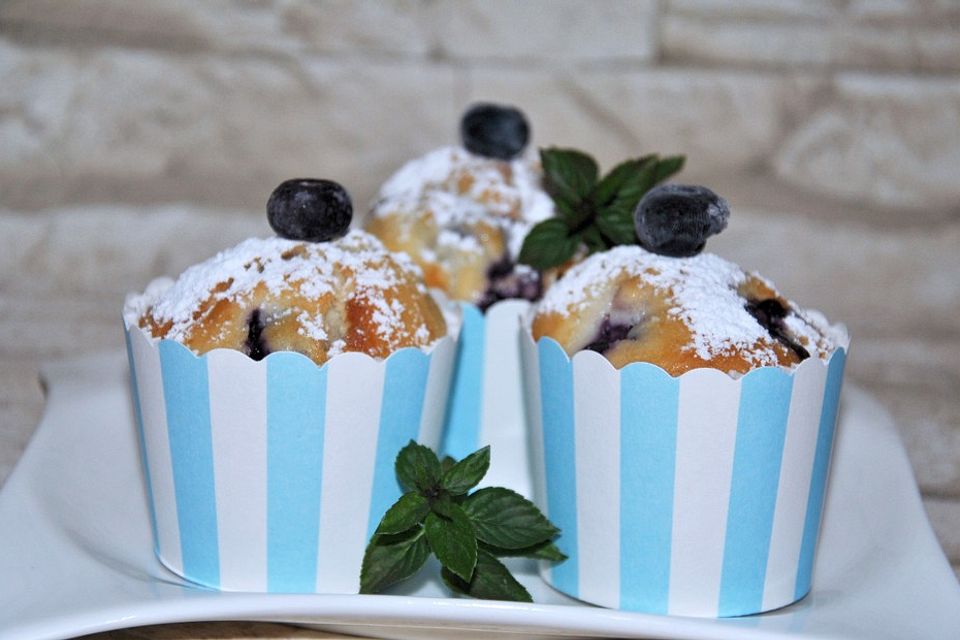 Blaubeer-Grieß-Muffins