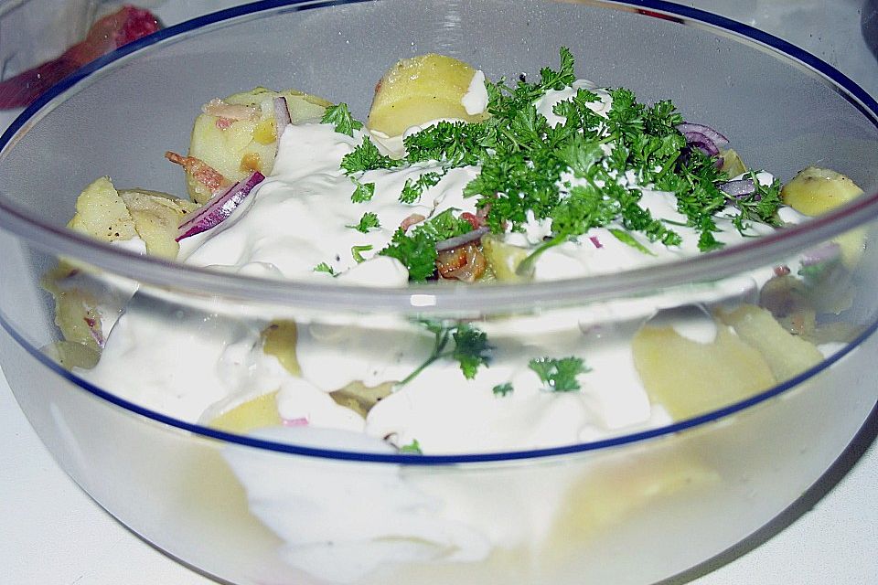 Salat aus Grillkartoffeln