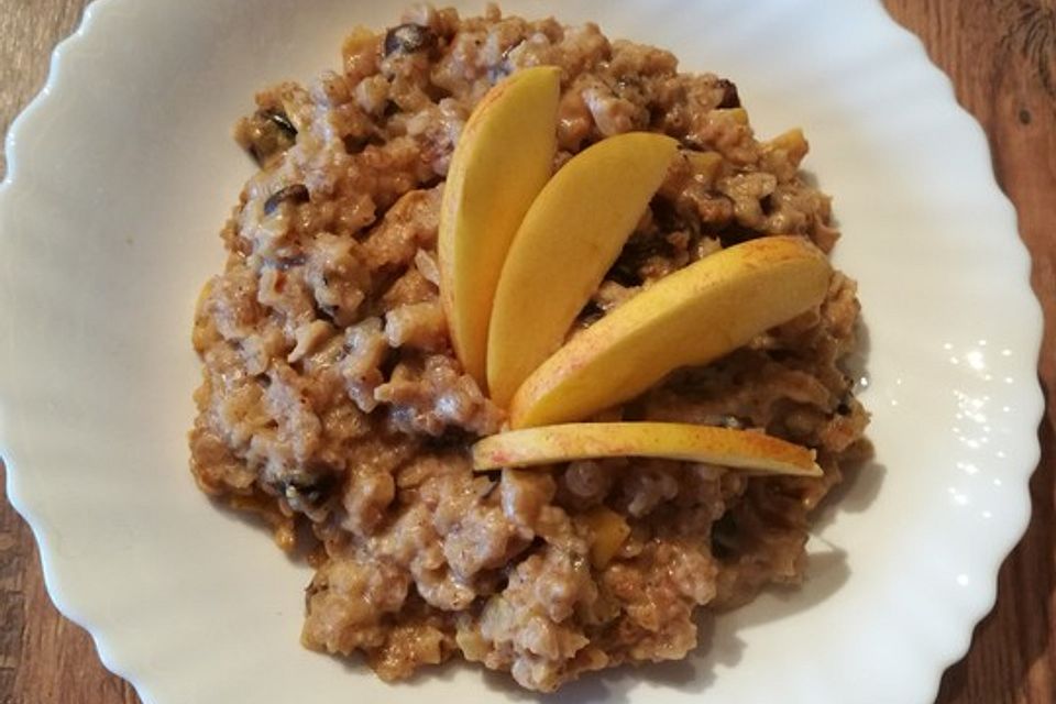 Apfel-Zimt-Porridge