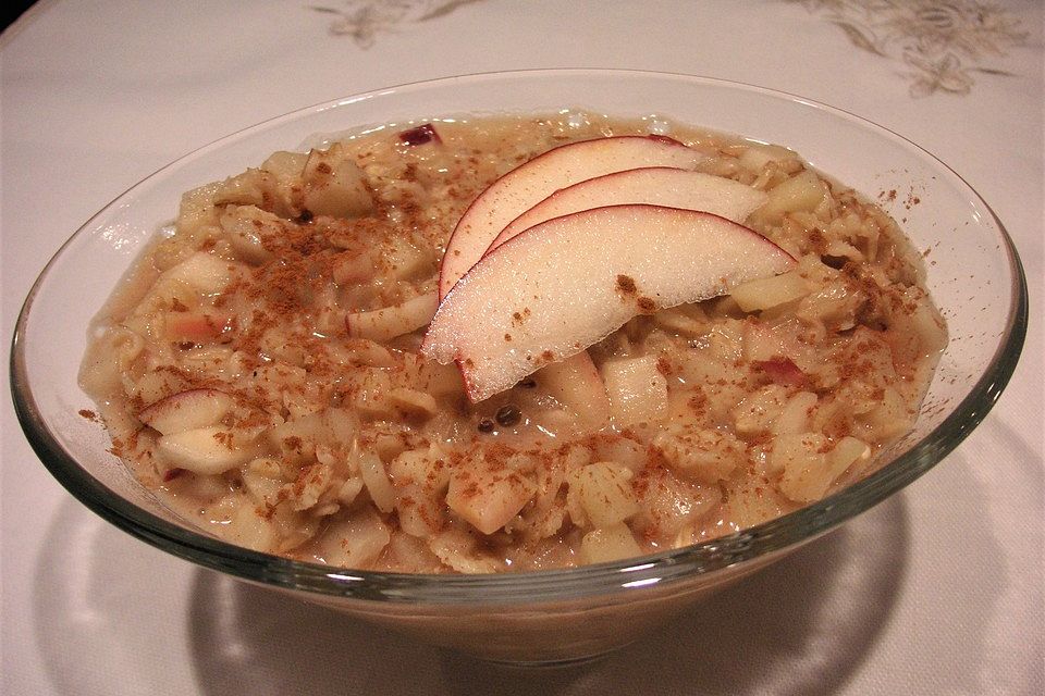 Apfel-Zimt-Porridge