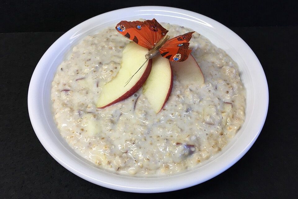 Apfel-Zimt-Porridge