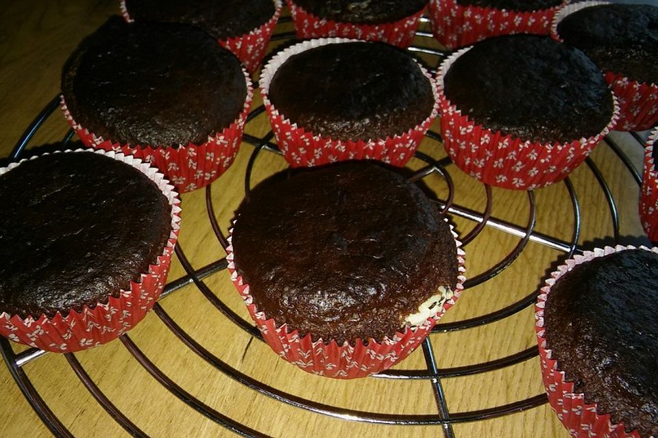 Muffins mit Frischkäsefüllung