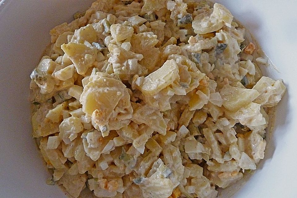 Kartoffelsalat mit selbstgemachter Mayonnaise