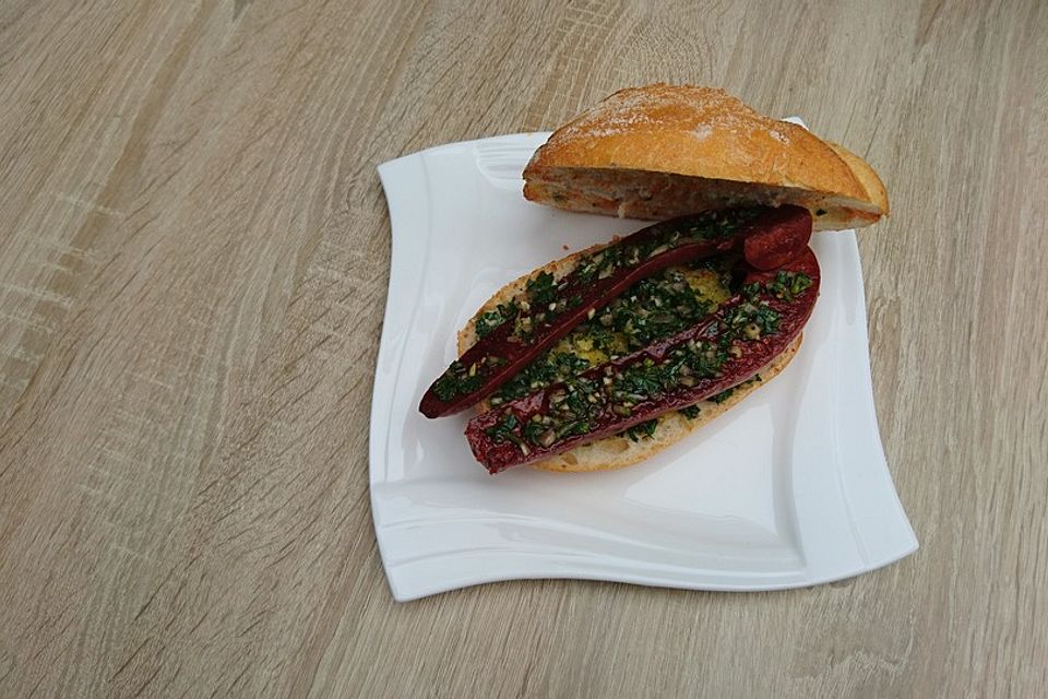 Choripan mit Chimichurri