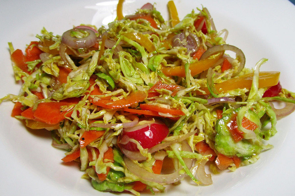 Bunter Wintersalat mit Bockbierdressing