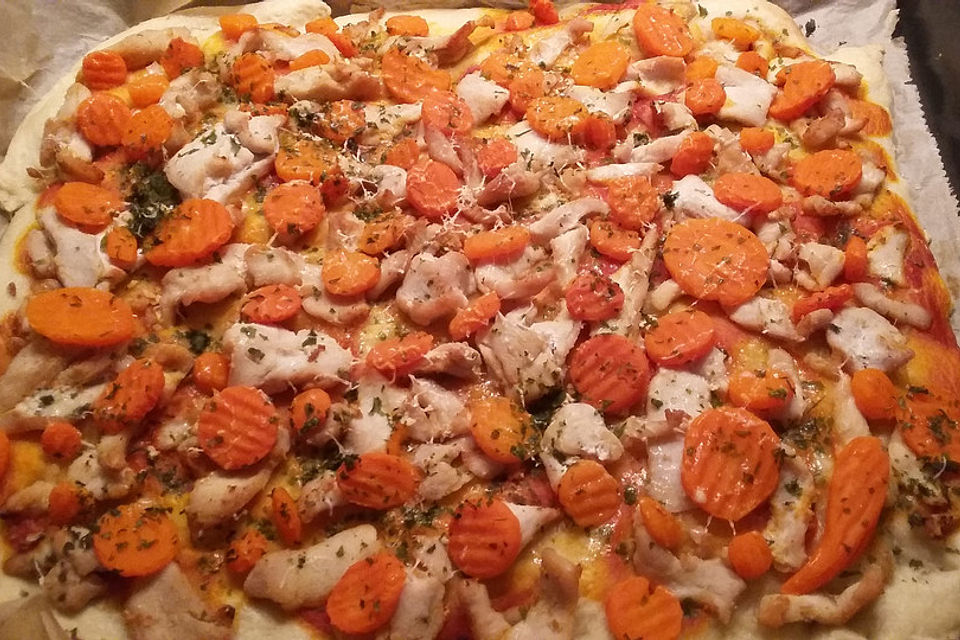 Hähnchenpizza