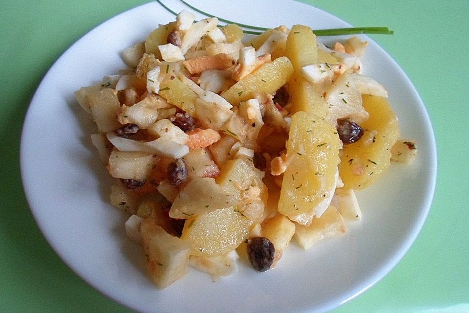 Topinambur-Kartoffelsalat mit Dill