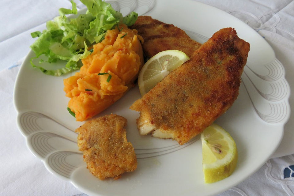 Fischfilet mit Süßkartoffelpüree