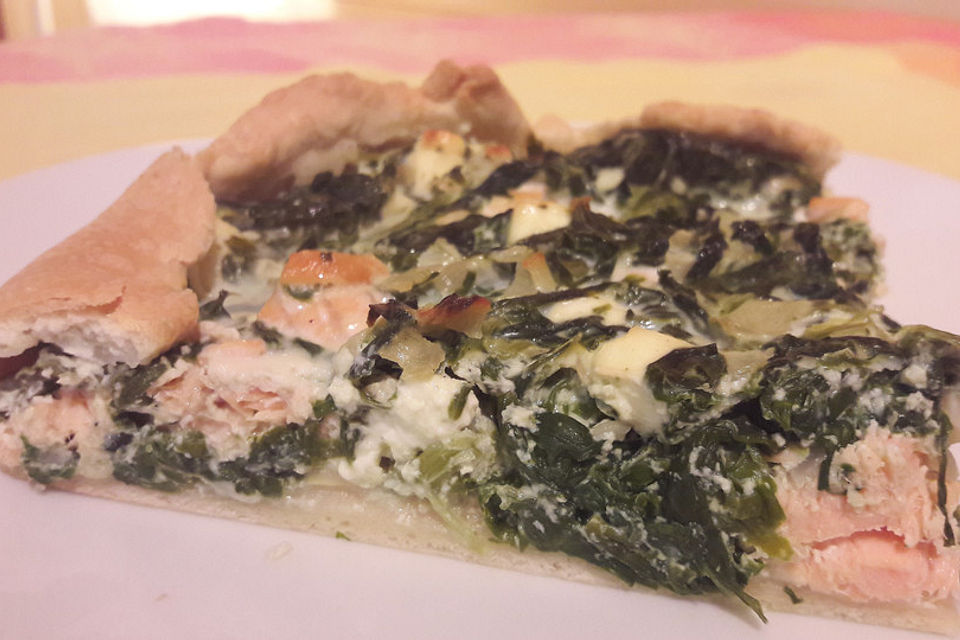 Spinat-Lachs-Kuchen