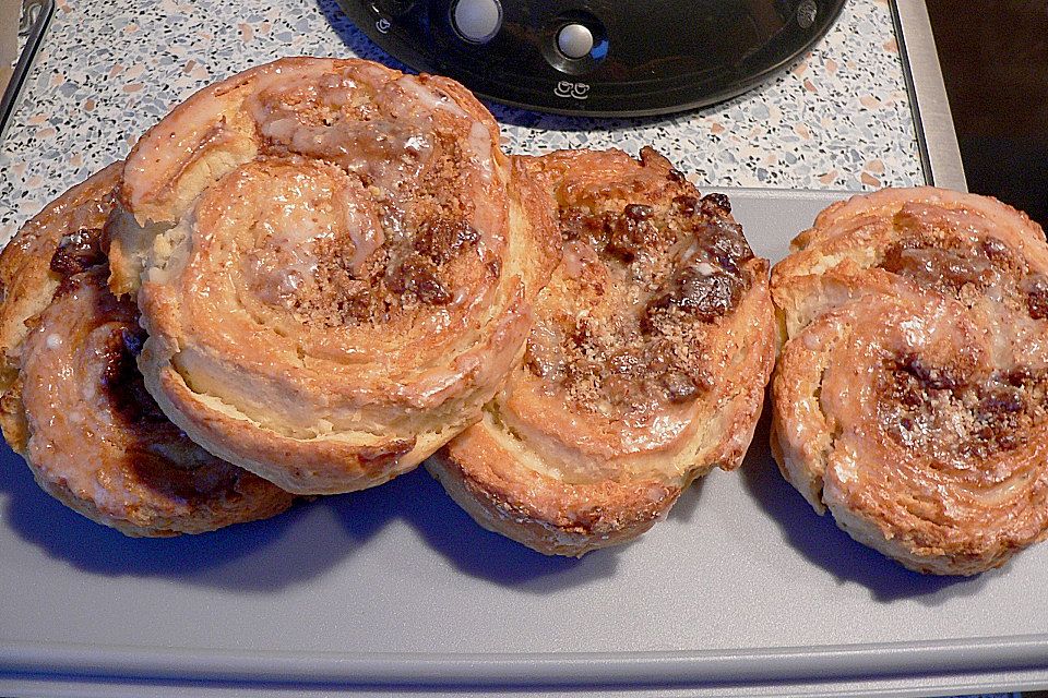 Schoko-Nuss-Schnecken