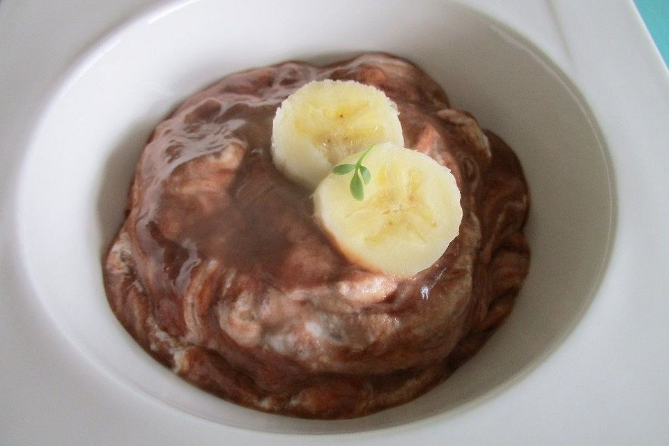 Bananen-Sahnecreme mit Nutella