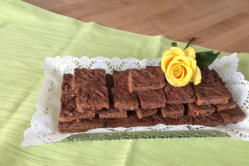 Brownies mit Himbeeren