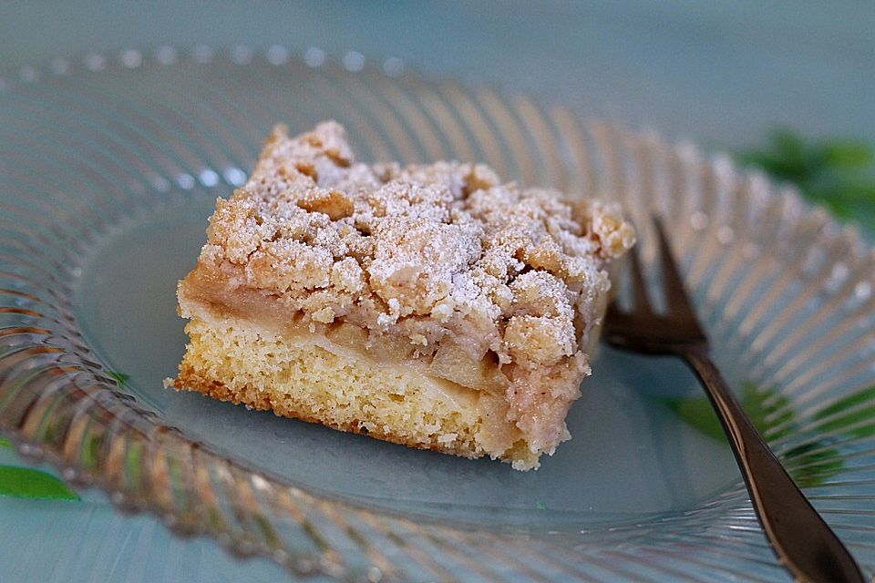 Apfel - Schmandteig Kuchen