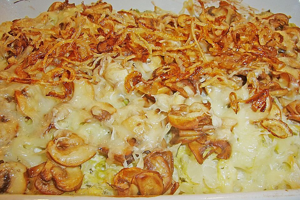 Champignon-Käse-Spätzle