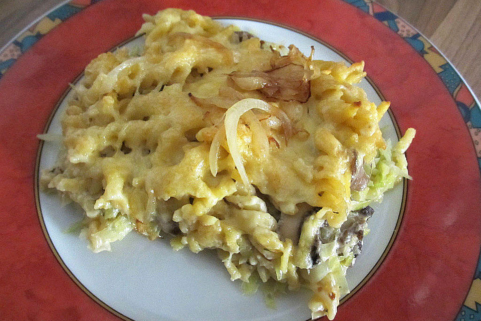 Champignon-Käse-Spätzle