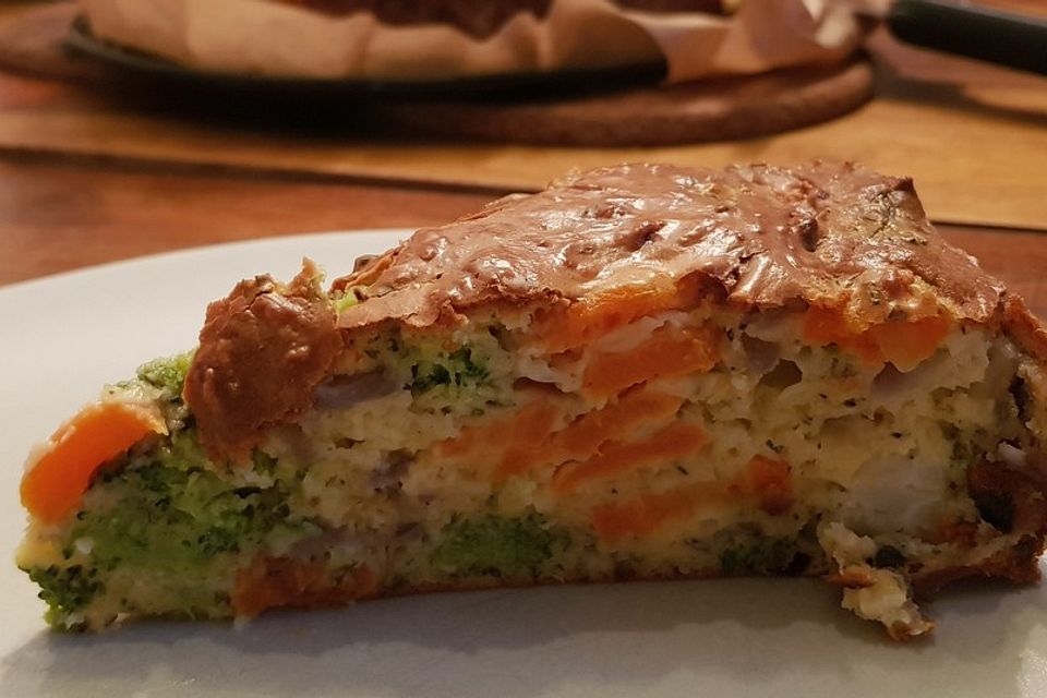 Blumenkohl-Kräuter-Quiche