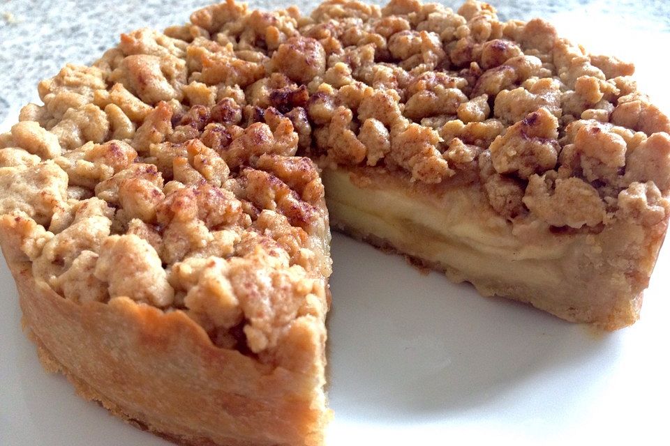 Veganer Apfelmus-Streusel-Kuchen