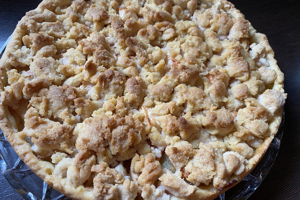 Veganer Apfelmus-Streusel-Kuchen