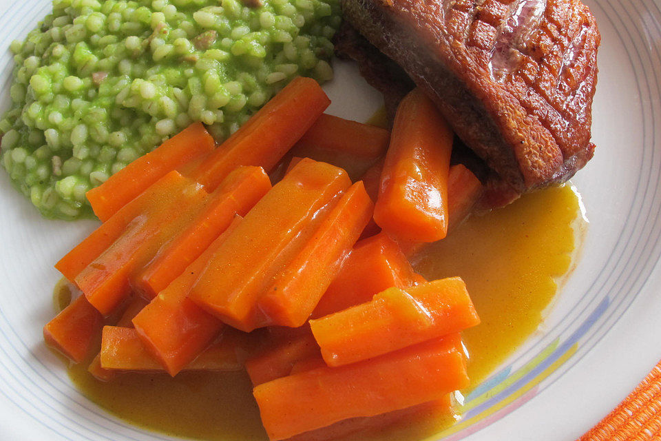 Curry-Möhren mit Orangensaft