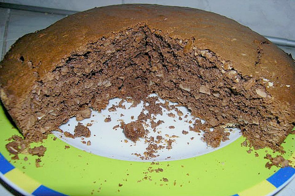 Nutellakuchen mit Sahnegarnitur