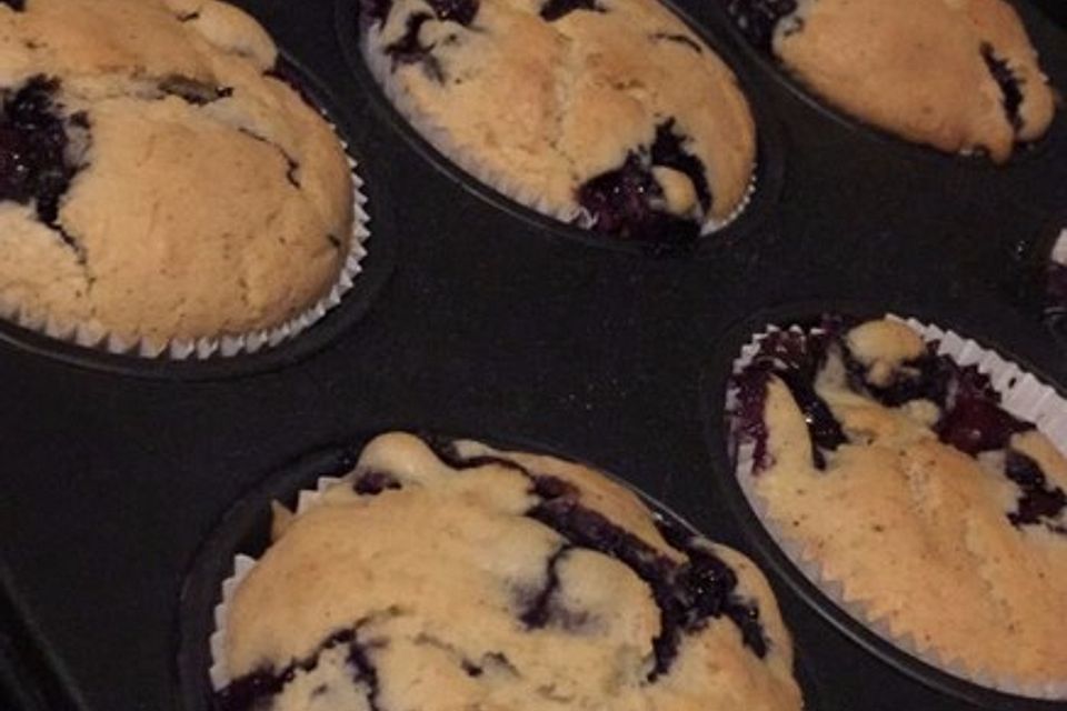 Vegane Blaubeermuffins