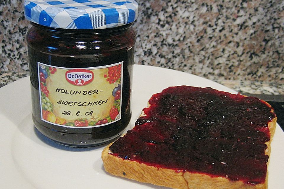 Holunder - Zwetschgen Marmelade