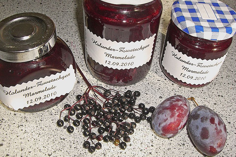 Holunder - Zwetschgen Marmelade