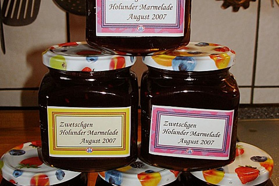 Holunder - Zwetschgen Marmelade