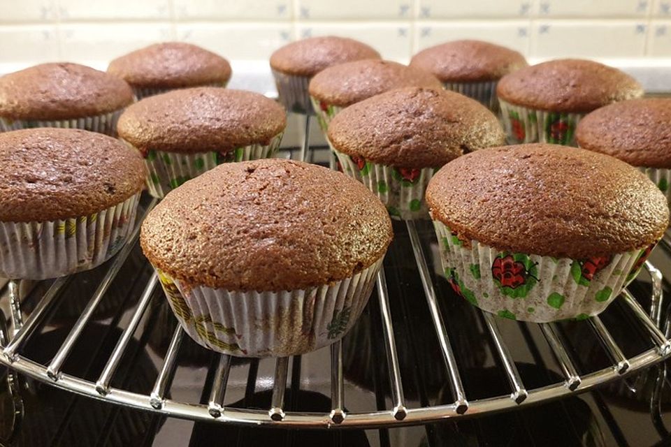 Saftige lockere Schoko-Gewürzmuffins