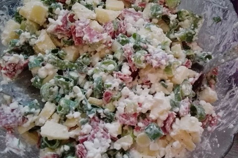 Low carb Frischkäse-Salat