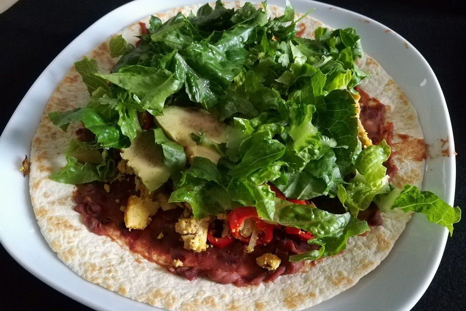 Veganer Frühstücks-Burrito