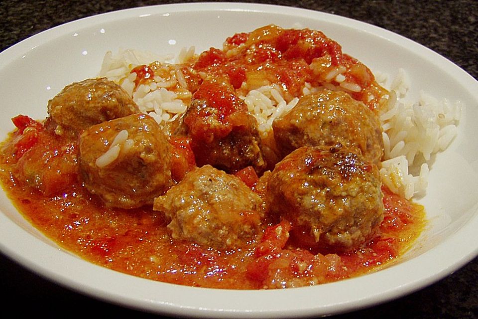 Albondigas in Tomatensauce