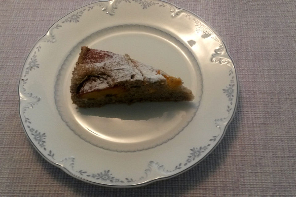 Versunkener Pfirsichkuchen