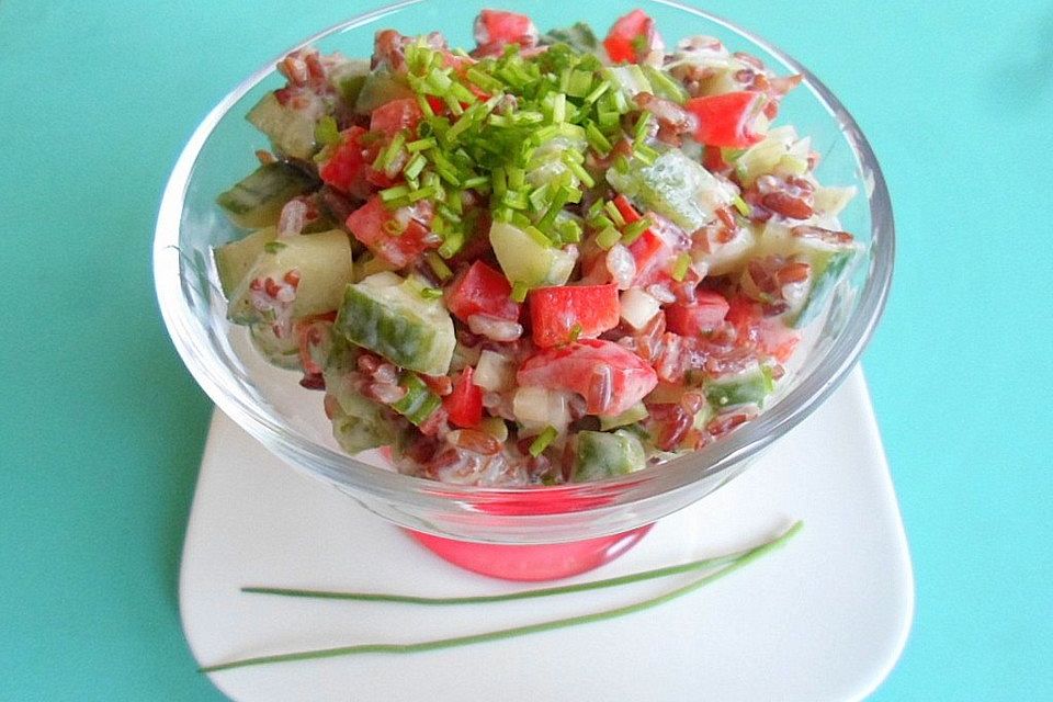 Gemüse-Reissalat