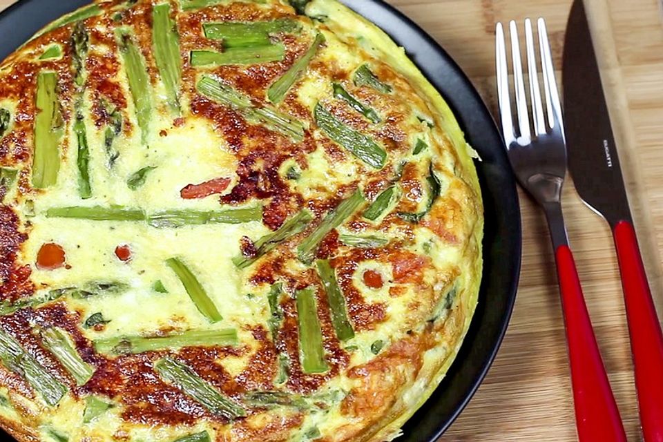 Spargel Frittata