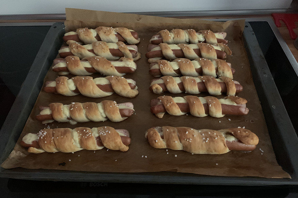 Cheese Pretzel Dogs