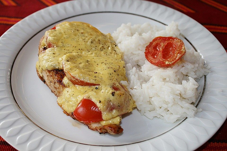 Überbackene Putenschnitzel