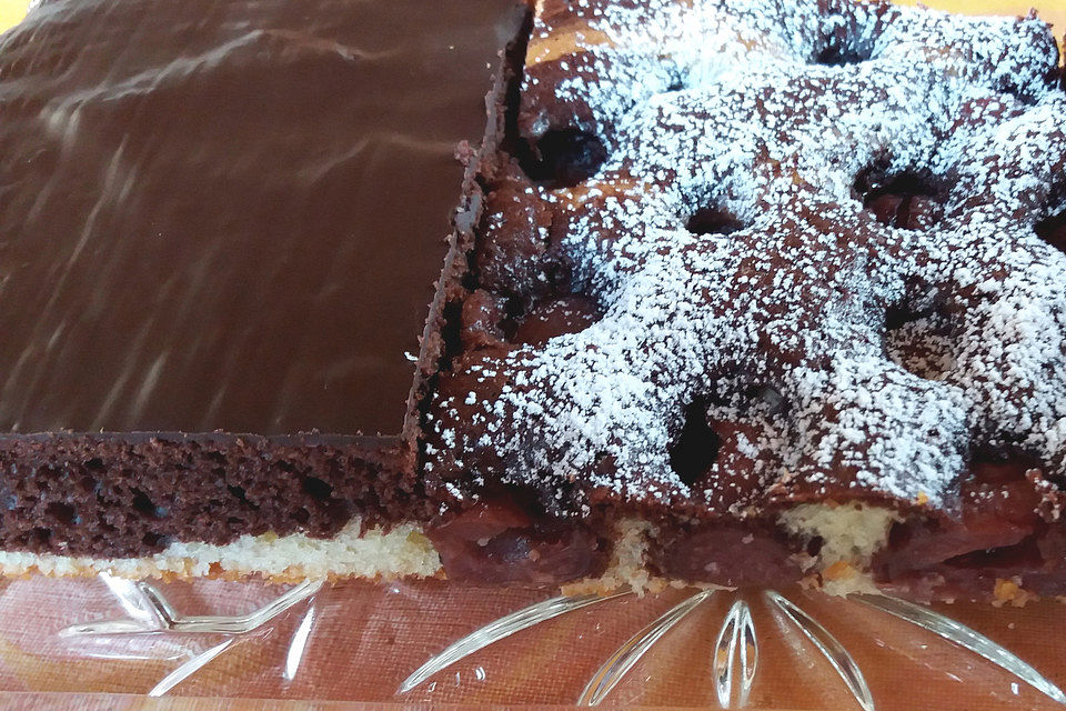 Zwei-in-Eins-Marmorblechkuchen