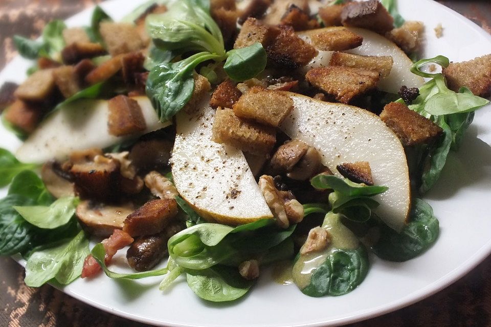 Feldsalat mit Meerrettich - Dressing