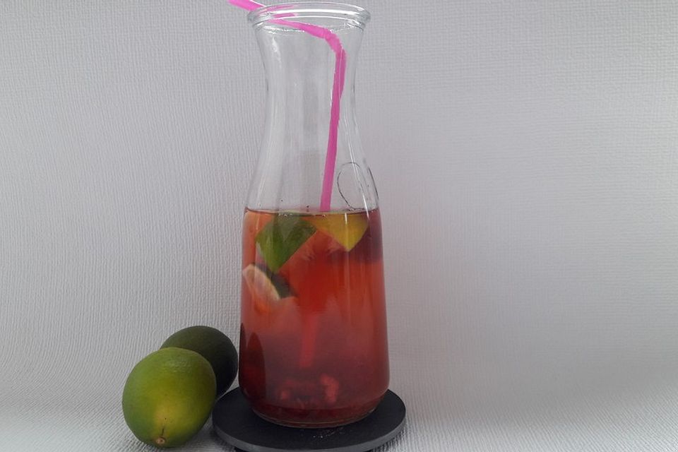 Alkoholfreier Himbeer-Limetten-Cocktail