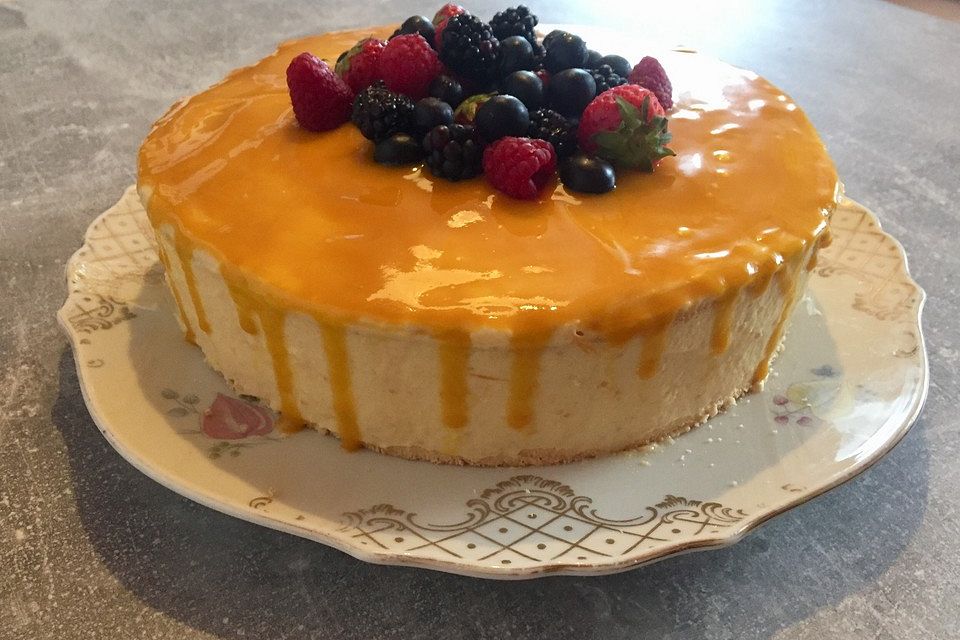 Mango-Maracuja-Joghurt-Torte