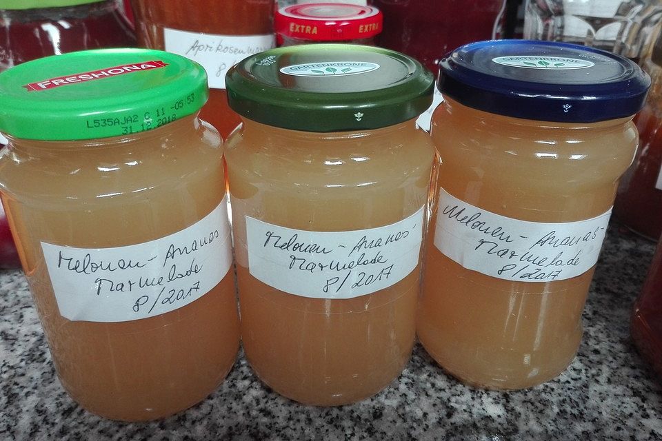 Melonen-Ananas-Marmelade