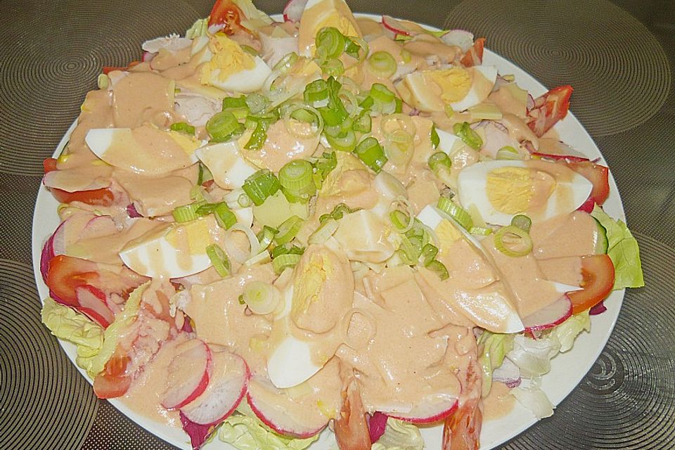 Chefsalat mit Hausdressing