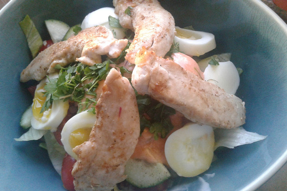 Chefsalat mit Hausdressing